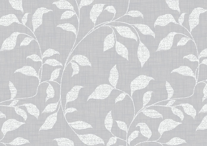 Delicate Foliage, Cloud Grey - Twist&Fit Roller Blind - Image 6